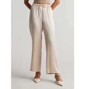 Quince Drawstring Wide Leg Pants in Champagne S